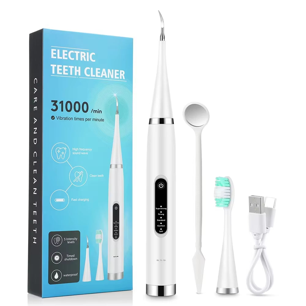 Electric Dental Scaler for Teeth Tartar Stain Tooth Calculus Remover Electric Teeth Plaque Cleaner Dental Stone Removal